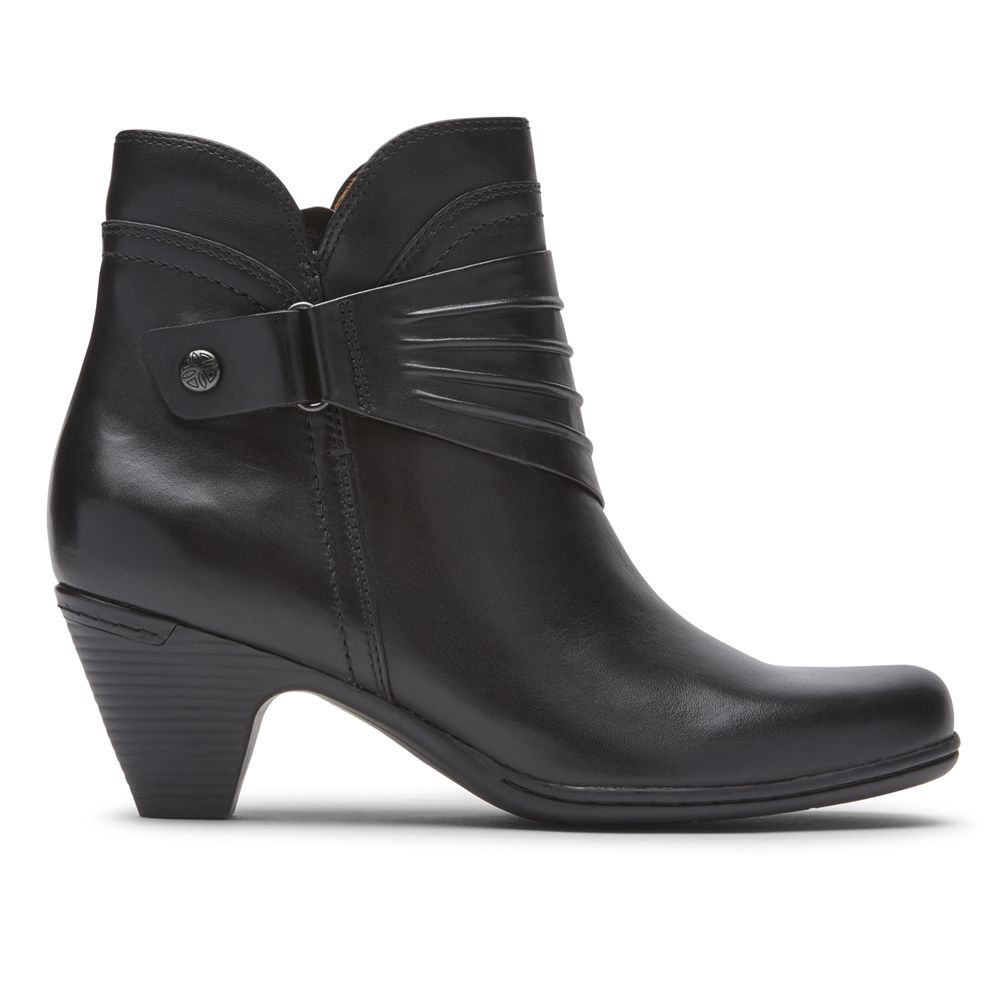 Botins Mulher Rockport Cobb Hill Adaline Pretas,Portugal HQFVE-5381